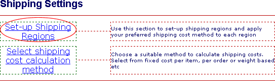 shipping method